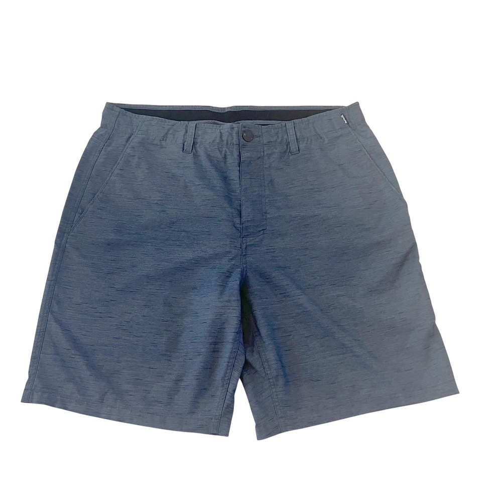 Hurley Dri-FIT Hybrid Shorts Mens 36 Navy Blue Heathered Walk Shorts G4492-00
